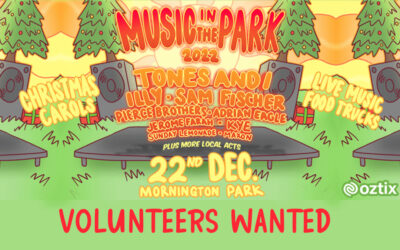Tones And I – Music in the Park: Volunteers wanted